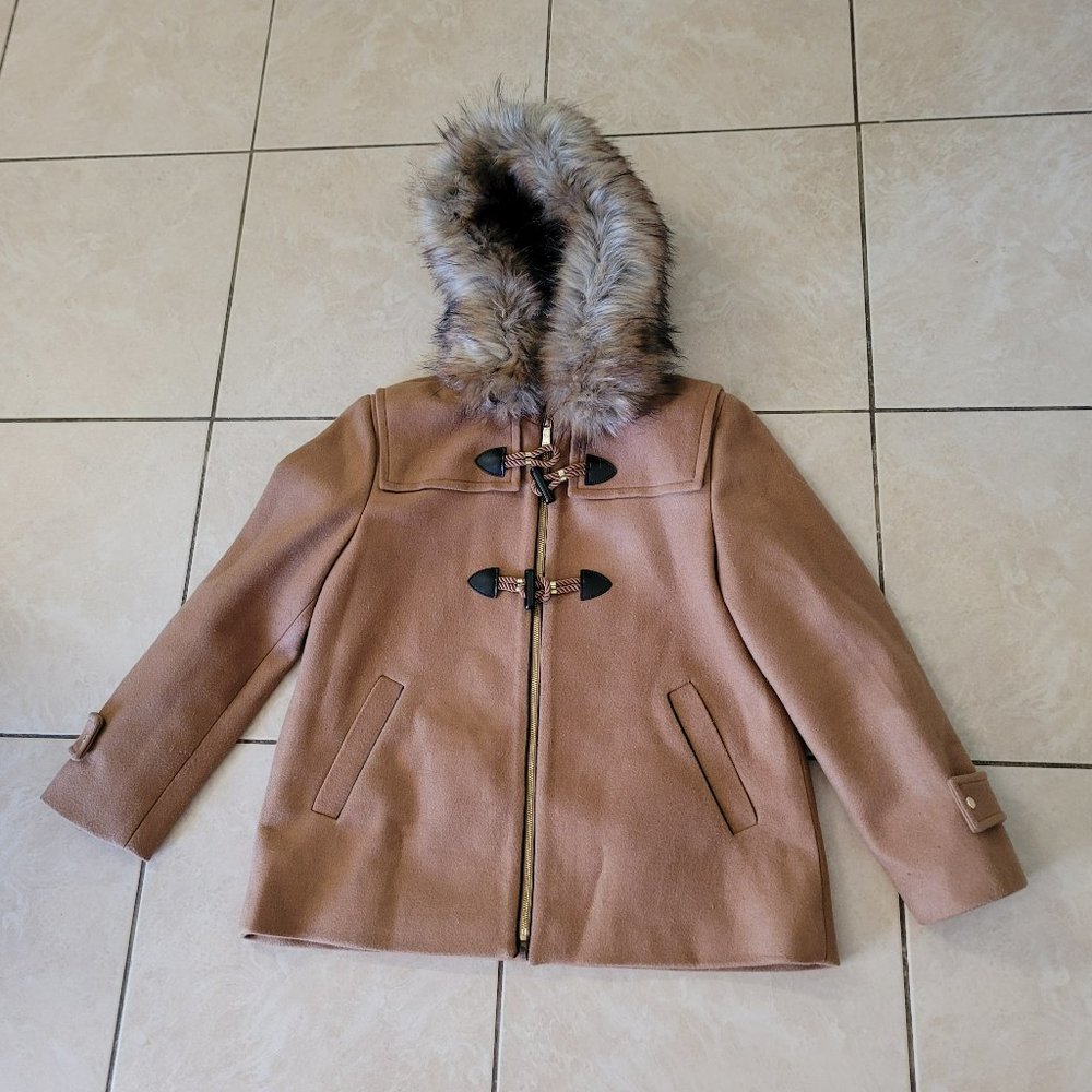 Nine West Coat with Hood and Removable Fur